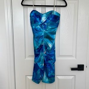 Tube top sweet heart neck line dress